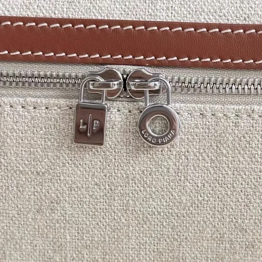 Loro Piana Beige and Tan Crossbody Bag - Picture 7 of 8